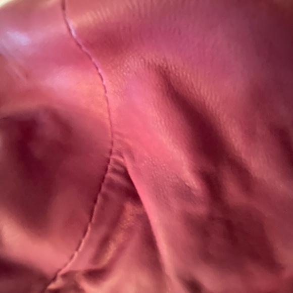 NWOT Hype Dark Purple Small Pouch Drawstring Chain Leather Crossbody Bag Purse - Picture 9 of 9